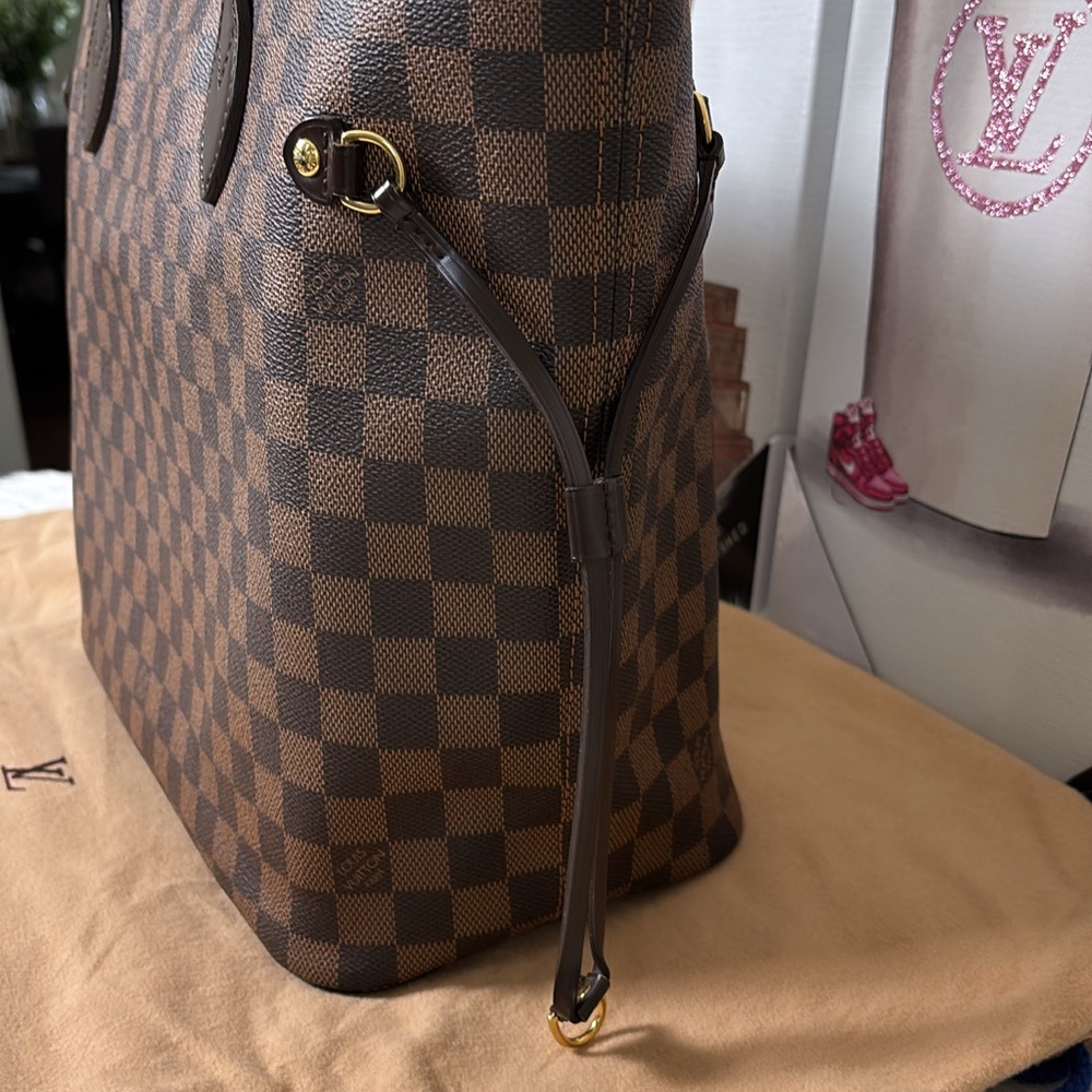 💃Authentic Louis Vuitton Damier Neverfull MM Shoulder Tote Bag - Picture 10 of 15